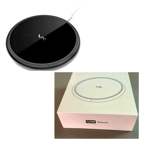 🖲️Vebach Black Wireless Charging Pad BNIB🖲️ - Picture 1 of 7